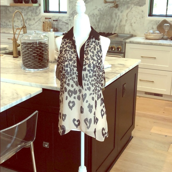 Aaron Ashe Tops - Rare Aaron Ashe animal print top